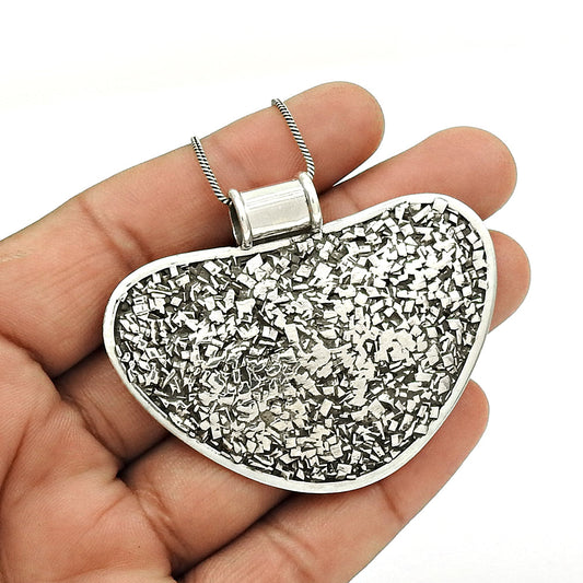 Vintage 925 Sterling Silver Handcrafted Unique Pendant