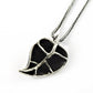 925 Solid Sterling Silver Leaf Pendant