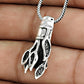 Solid 925 Sterling Silver Leaves Pendant