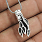 Solid 925 Sterling Silver Leaves Pendant