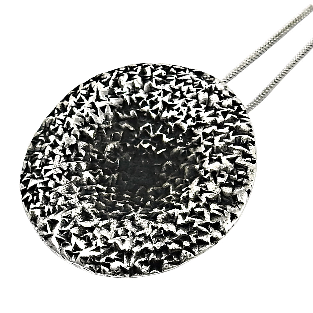 Oxidized 925 Sterling Silver Handmade Pendant Jewelry