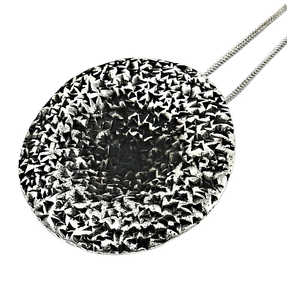 Oxidized 925 Sterling Silver Handmade Pendant Jewelry