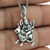 925 Sterling Solid Silver Goddess Durga Handmade Pendant