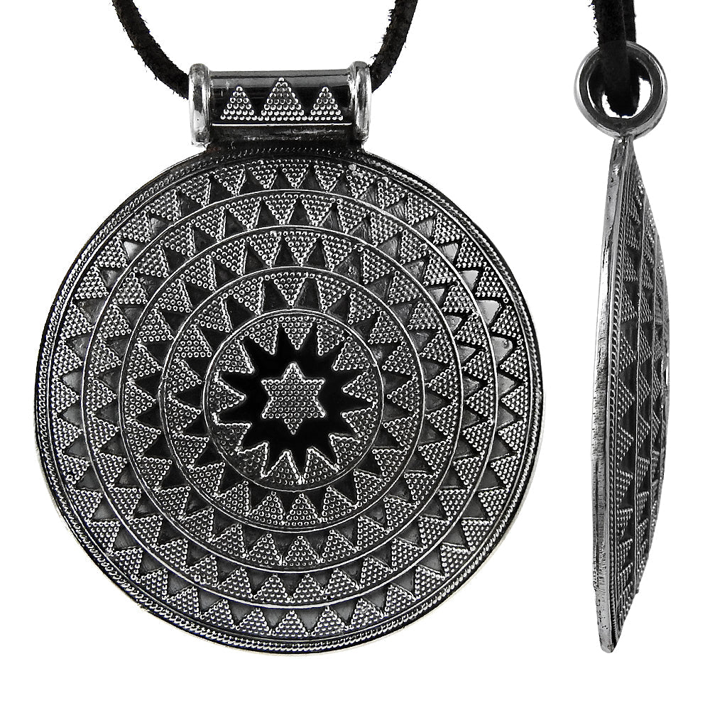Oxidized 925 Sterling Silver Artisan Pendant Jewelry
