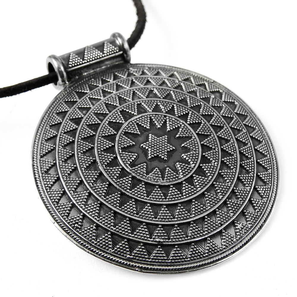 Oxidized 925 Sterling Silver Artisan Pendant Jewelry