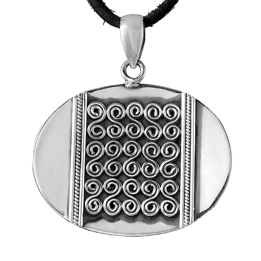 Solid 925 Sterling Silver Designer Pendant Jewelry