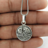 Solid 925 Sterling Silver Indian Religious Pendant