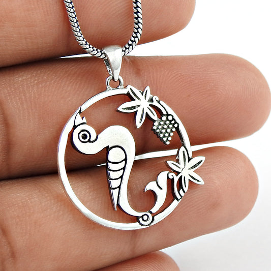 Bird Pendant Solid 925 Sterling Silver Jewelry