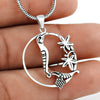 Solid 925 Sterling Silver Love Bird Pendant