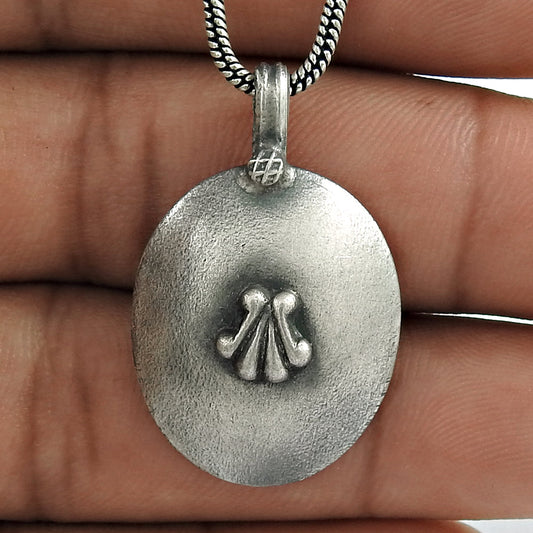 Handmade Indian Jewelry 925 Solid Sterling Silver Pendant