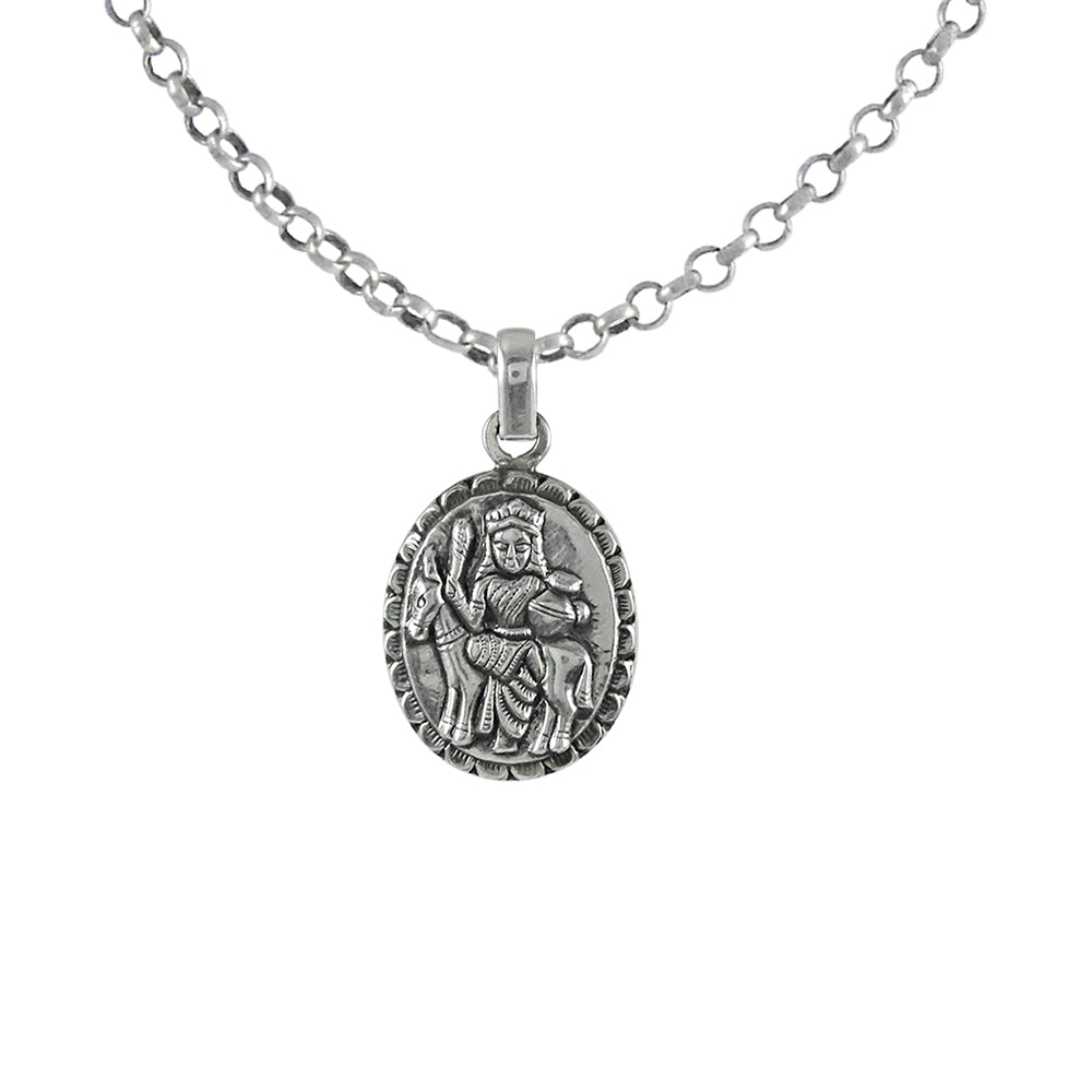 Solid 925 Sterling Silver Goddess Pendant