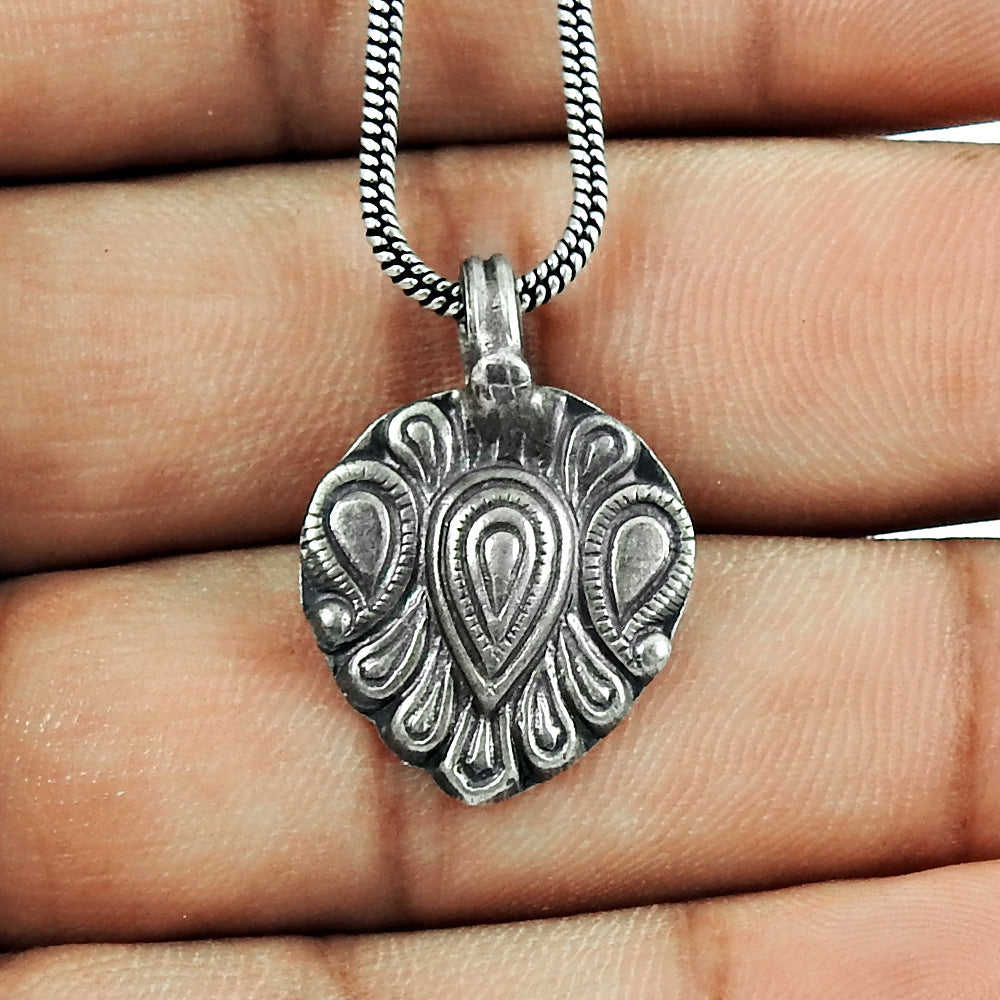 Solid 925 Sterling Silver Designer Pendant