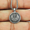 Solid 925 Sterling Silver Celestial Pendant Oxidized Jewelry