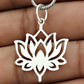 Lotus Flower Pendant Solid 925 Sterling Silver Handmade Jewelry
