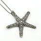 925 Sterling Silver Starfish Pendant Oxidized Jewelry