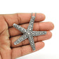 925 Sterling Silver Starfish Pendant Oxidized Jewelry