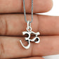 Solid 925 Sterling Silver Om Pendant Indian Jewelry