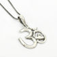 Solid Sterling Silver Om Pendant Indian Religious Jewelry