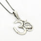Solid Sterling Silver Om Pendant Indian Religious Jewelry