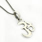Solid 925 Silver Om Pendant Indian Religious Jewelry