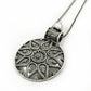 Solid 925 Oxidized Sterling Silver Tribal Pendant