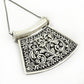Vintage 925 Silver Engraved Artisan Pendant Tribal Jewelry