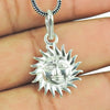 925 Sterling Silver Sun Pendant Handmade Jewelry