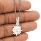 Sterling Silver Handmade Sun Pendant Jewelry