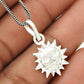 Sterling Silver Handmade Sun Pendant Jewelry