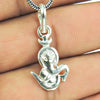 Solid 925 Sterling Silver Lord Ganesha Pendant