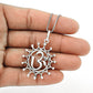 Solid Sterling Silver Om Pendant Indian Jewelry