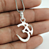 Solid Sterling Silver Handmade Om Pendant Religious Jewelry