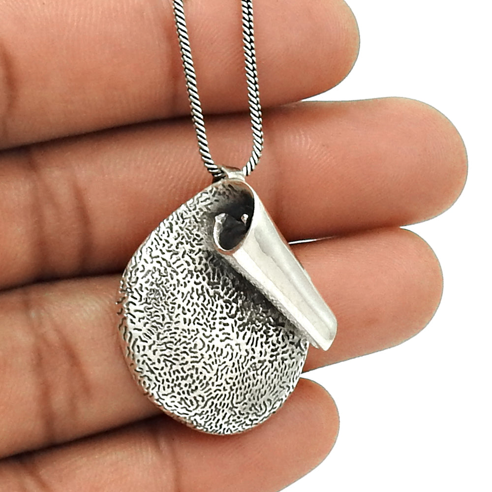 925 Solid Sterling Silver Unique Pendant