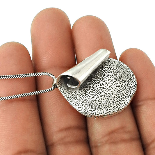 925 Solid Sterling Silver Unique Pendant
