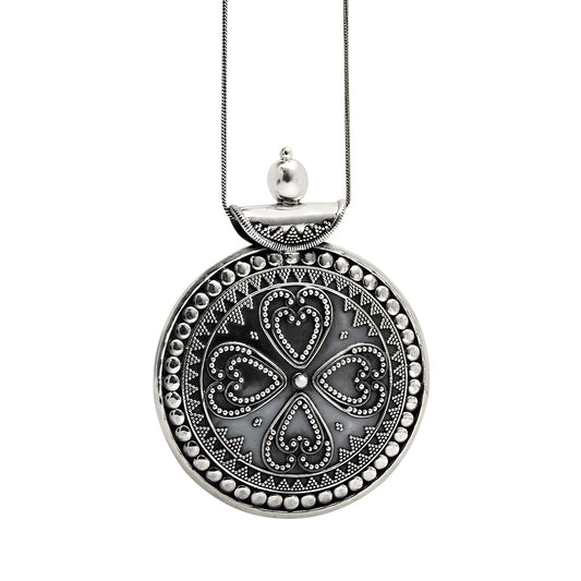 Artisan Pendant 925 Sterling Silver Oxidized Jewelry
