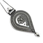 Minimalist Teardrop Pendant 925 Sterling Silver Oxidized Pendant