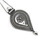 Minimalist Teardrop Pendant 925 Sterling Silver Oxidized Pendant
