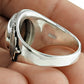 Natural Labradorite Gemstone 925 Silver Solitaire Boho Ring For Girls P8