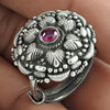 Pink Ruby Gemstone 925 Sterling Silver Statement Adjustable Ring