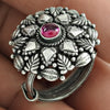 Adjustable Ring Ruby Gemstone 925 Silver Trendy Handmade Jewelry