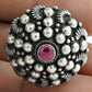 Trendy Adjustable Ring Pink Ruby Gemstone Solid 925 Silver Jewelry