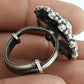 Pink Ruby Gemstone 925 Sterling Silver Trendy Adjustable Ring