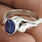 Natural Lapis Lazuli Gemstone Cocktail Tribal Blue Ring 925 Silver Q1