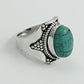 Turquoise Gemstone Sterling Silver Ethnic Boho Statement Artisan New Ring