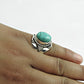 Turquoise Gemstone Sterling Silver Ethnic Boho Statement Artisan New Ring