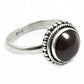 Natural Garnet Trendy Statement Ethnic Root Chakra Ring Sterling Silver