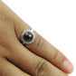 Natural Garnet Trendy Statement Ethnic Root Chakra Ring Sterling Silver