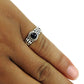 Gift For Woman 925 Silver Natural Black Onyx Solitaire Vintage Ring C8