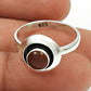 Natural Carnelian Gemstone Statement Ethnic Ring 925 Sterling Silver D73