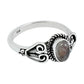 Gift For Woman Natural Rose Quartz Cocktail Tribal Ring 925 Silver Q3
